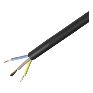 Cable Bajo Goma 3x1mm Negro Precio X 10 Metro Multifilar