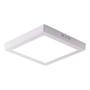 Panel Plafon Led De Aplicar 18w Cuadrado Alto Brillo Chiaro