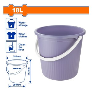 Balde Plastico 18lt Wadfow Wbu1318 - Lnf