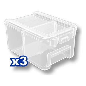 Set Contenedor Plastico Trans Apilable Wtb8333 Wadfow