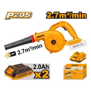 Sopladora 2.7 M3 X Min C 2 Bat Y Cargador Ingco Cabli200282