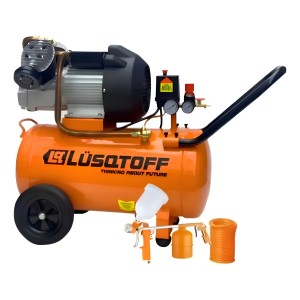 Compresor De Aire Eléctrico Portátil Lüsqtoff Lc-3550bk 50l 3.5hp 220v