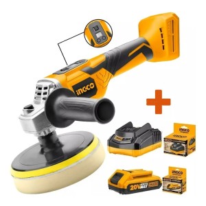 Kit Lustra Pulidora 150mm Ingco Con 1 Bateria 20 Volt
