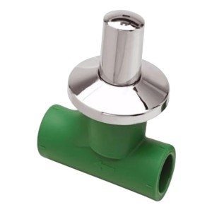 Llave De Paso Embutir Termofusión Cromada Homologada 20 Mm