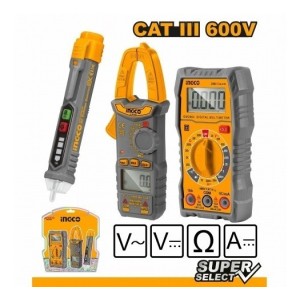 Set Tester Pinza Amp Y Detector Volt Ingco Dm3028 - Lnf