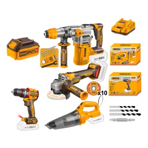 Set Herramientas A Bateria Ingco Hogar 2 - L N F