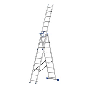 Escalera Extensible 3 Secciones X 9 Escalones Wadfow Wld6h39