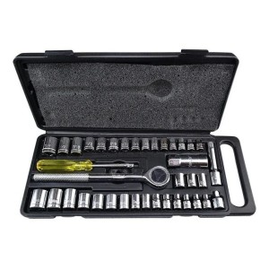 Juego De Dados 39 Piezas 1/4 Y 3/8 Mm/puLG. Pretul Set-39