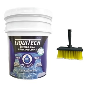 Pintura Membrana Piscina,b/acuosa, Color Azul, 10 Lt