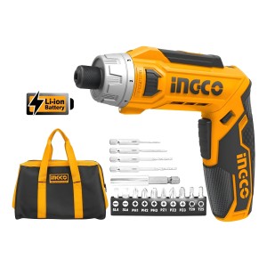 Ff Atornillador Ingco 8 Volt Litio Csdli0801 Color Amarillo