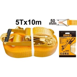 Cinta Catraca Sujeción Ingco 5 Ton 50mm 10m Hrsp5101