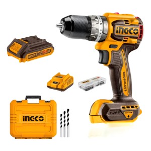 Atornillador Taladro Percut 60nm Bl A Bateria 20v 13mm Ingco