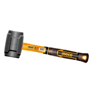 Martillo De Goma Negro 220gr Ingco Hruh8808