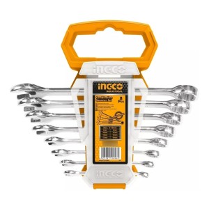 Juego De Llaves Combinadas Ingco 6-19mm Hkspa1088 Plateado