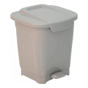 Basurero T-force 25 Lt En Ppl Gris Tramontina - Lnf