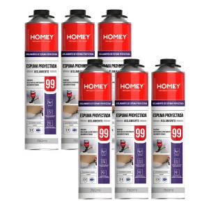 Kit 6 Espumas Poliuretano Proyectable