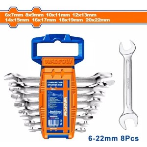 Set X 8 Llaves De Boca Wadfow Wds2208