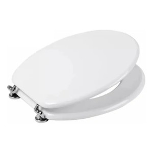 Tapa Inodoro Madera Asiento Mdf Herrajes Metálicos