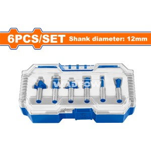 Set X 6 Fresas 12mm Para Router Wadfow Wrksr0112