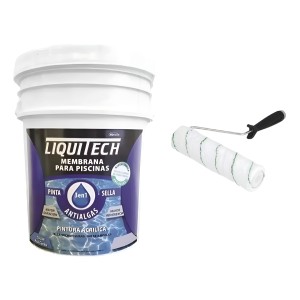 Pintura Membrana De Piscina, Base Acuosa, Azul Caribe 20 Lt