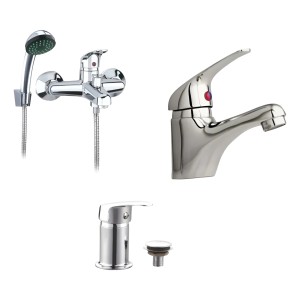 Grifería Monocomando Juego 2 Años De Garantía Rimontti Baño