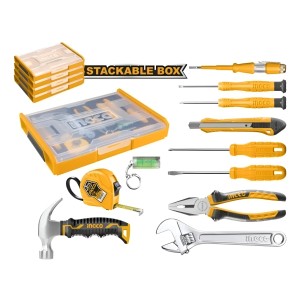 Set Organizador + 11 Herramientas Basicas Para El Hogar