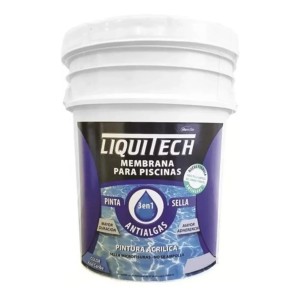 Pintura Membrana De Piscina, Base Acuosa Verde Agua 20 Lt