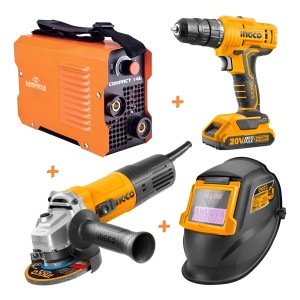 Soldadora Smarter Inverter Compact 140 + Kit Herrero Ingco