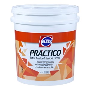 Elbex Práctico Látex Int/ext. X 18 Lt Color Blanco Mate