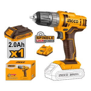 Taladro Atornillador Ingco Inalambrico 20v Cdli200508
