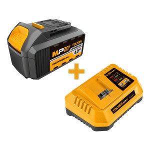 Kit Batería 4.0 Ah + Cargador Rápido Tolsen - L N F