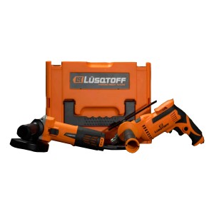 Amoladora Angular Lusqtoff 720w + Taladro Percutor 600w 13mm Color Naranja Frecuencia 50