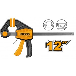 Prensa Rapida Auto Ajustable 12 60kg Ingco Hqbc01602