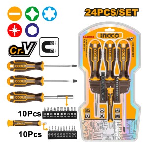 Set Destornilladores + Puntas Inter Ingco Hksdb02482