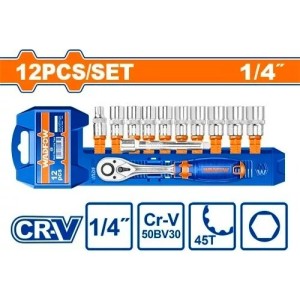 Set Dados Y Crique 1/4 12pcs Wst4212 Wadfow - Lnf