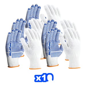 Guantes Lana Y Bolitas De Goma X 10 Wadfow Wkg1801 - Lnf