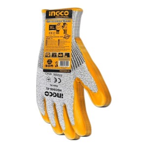 Guantes Amarillo Resistente A Cortes Hgcg08-xl Ingco Talle X