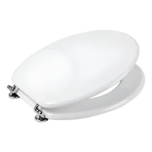 Tapa Inodoro Madera Mdf Herrajes Metálicos