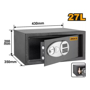 Caja Fuerte Digital 27lt Ingco Esf3502 S.genesis - Lnf