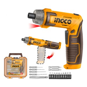Atornillador Flexible 8v 6nm Bateria Puntas Ingco Csdli08025