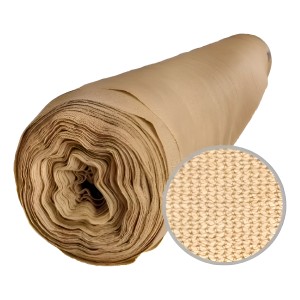 Malla De Sombra Beige 80% Sombra 25mt De Ancho