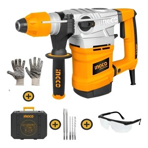 Rotomartillo Electroneumático Ingco Tools Industrial Rh18008 Amarillo Frecuencia De 50hz/60hz Con 1800w De Potencia 220v-240v