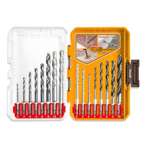 Set 16 Mechas Para Metal Mamposteria Madera Ingco Akdl11608