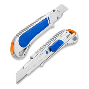 Trincheta 18mm X 100mm C/bloqueo + 1 Repuesto Wadfow Wsk4928