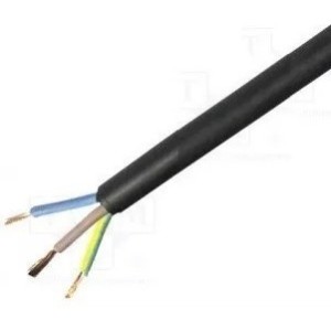 Cable Bajo Goma 3x1 Mm Negro - Precio Por Metro -