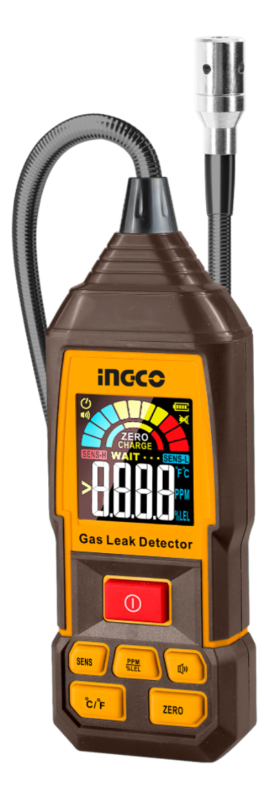 Medidor De Gas 0-9999ppm Para Gas Combustible Ingco Hetga031 - Imagen 5