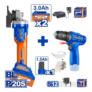 Kit Wadfow Amoladora + Atornillador - Lnf Wlapm22+wcds511