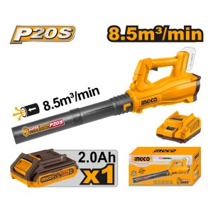 Sopladora 20v P20s 8.5 M3/min Con Bat/carg Ingco Cabli203235