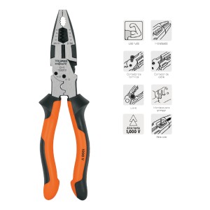 Alicate Universal 6 En 1 Alta Palanca 1000v Truper Pmu-8ex