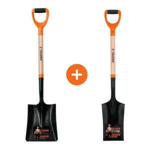 2 Palas (corte + Carga) Truper T-2000 Mango Madera